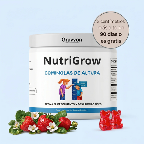 NutriGrow Gravvon crecimiento óseo natural