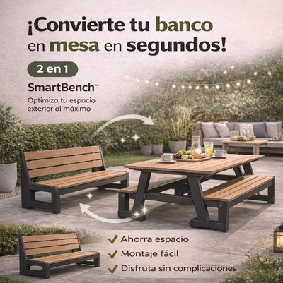 DuoSpace™ banco mesa pegable