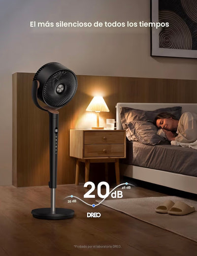 Ventilador dreo 9 velocidades sin sonido