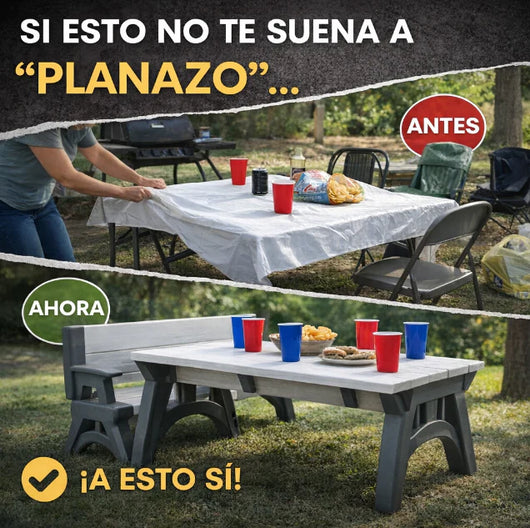DuoSpace™ banco mesa pegable