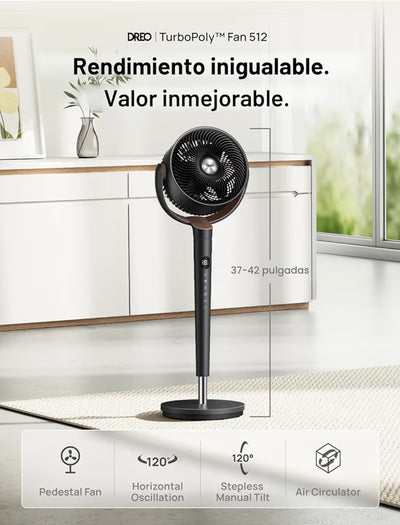 Ventilador dreo 9 velocidades sin sonido