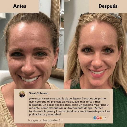 Mascarilla nocturna envolvente de colágeno
