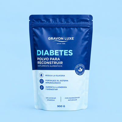 Diabetes Gravvon polvos para reconstruir