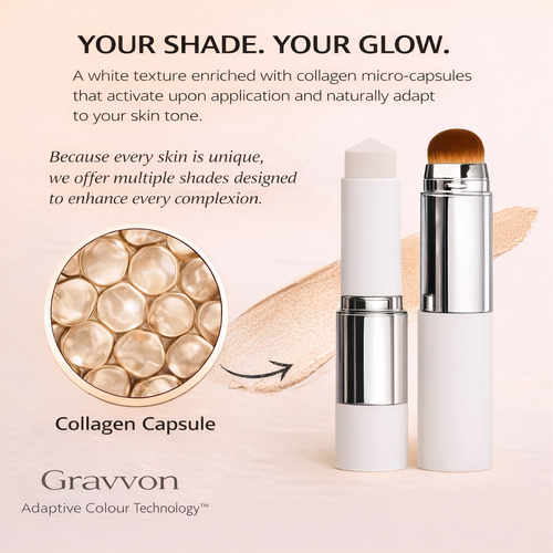 ToneMatch Foundation Stick - Self-Adjusting 2-in-1 Foundation with Integrated Brush