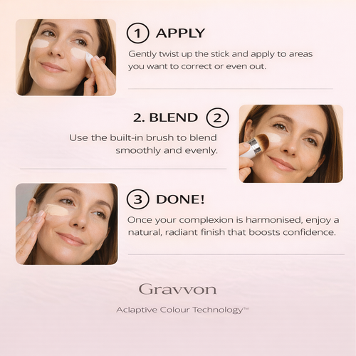 ToneMatch Foundation Stick - Self-Adjusting 2-in-1 Foundation with Integrated Brush