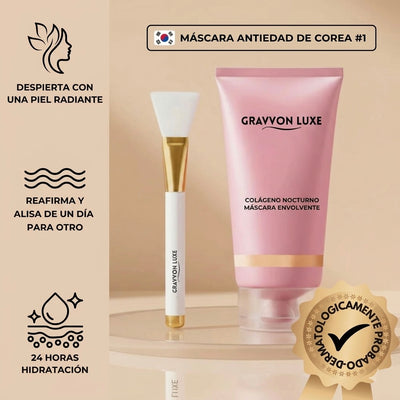 Mascarilla nocturna envolvente de colágeno