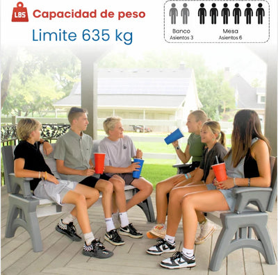 DuoSpace™ banco mesa pegable
