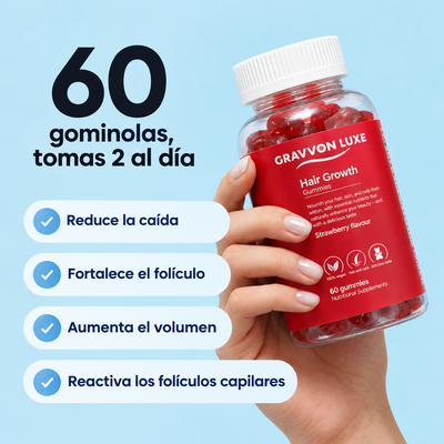 Hair Grow Gravvon La Solución Natural para la Caída y el Pelo Fino