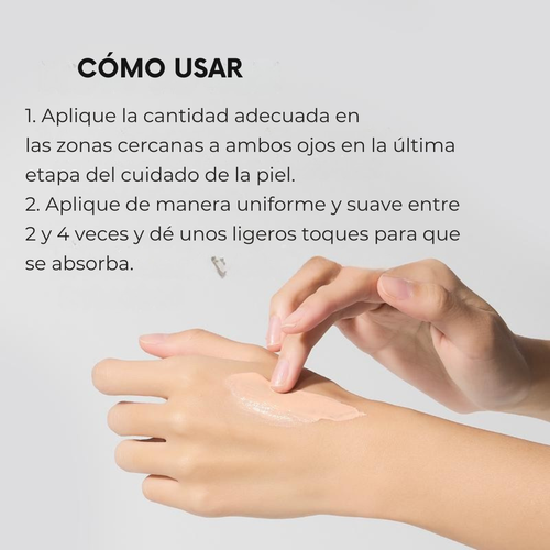 Crema para contorno de ojos Gravvon Luxe Adiós ojeras visibles