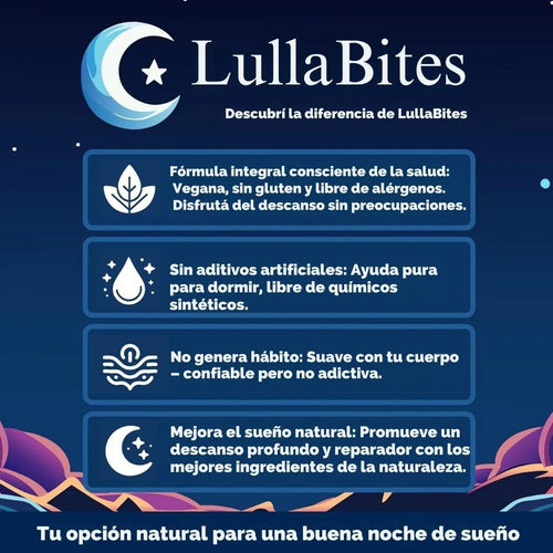LullaBites Gominolas De Sueño Profundo - Estrellas De Fresa