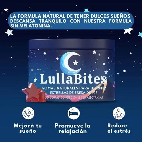 LullaBites Gominolas De Sueño Profundo - Estrellas De Fresa